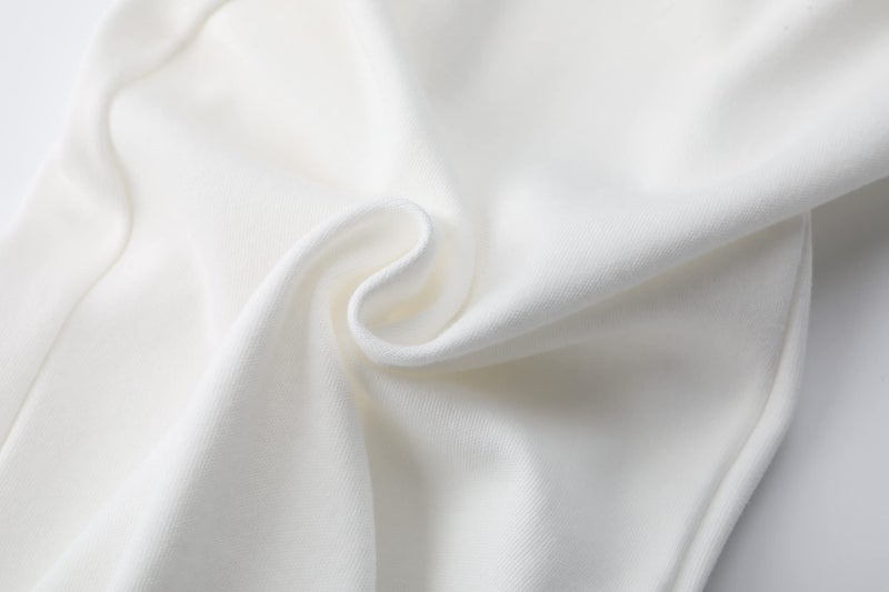 Owlivia Organic Cotton Baby Pajamas, Boys Girls Zip Front Sleep 'N Play, Footed Sleeper, Long Sleeve(0-3 Months, Ivory White) - Image 2